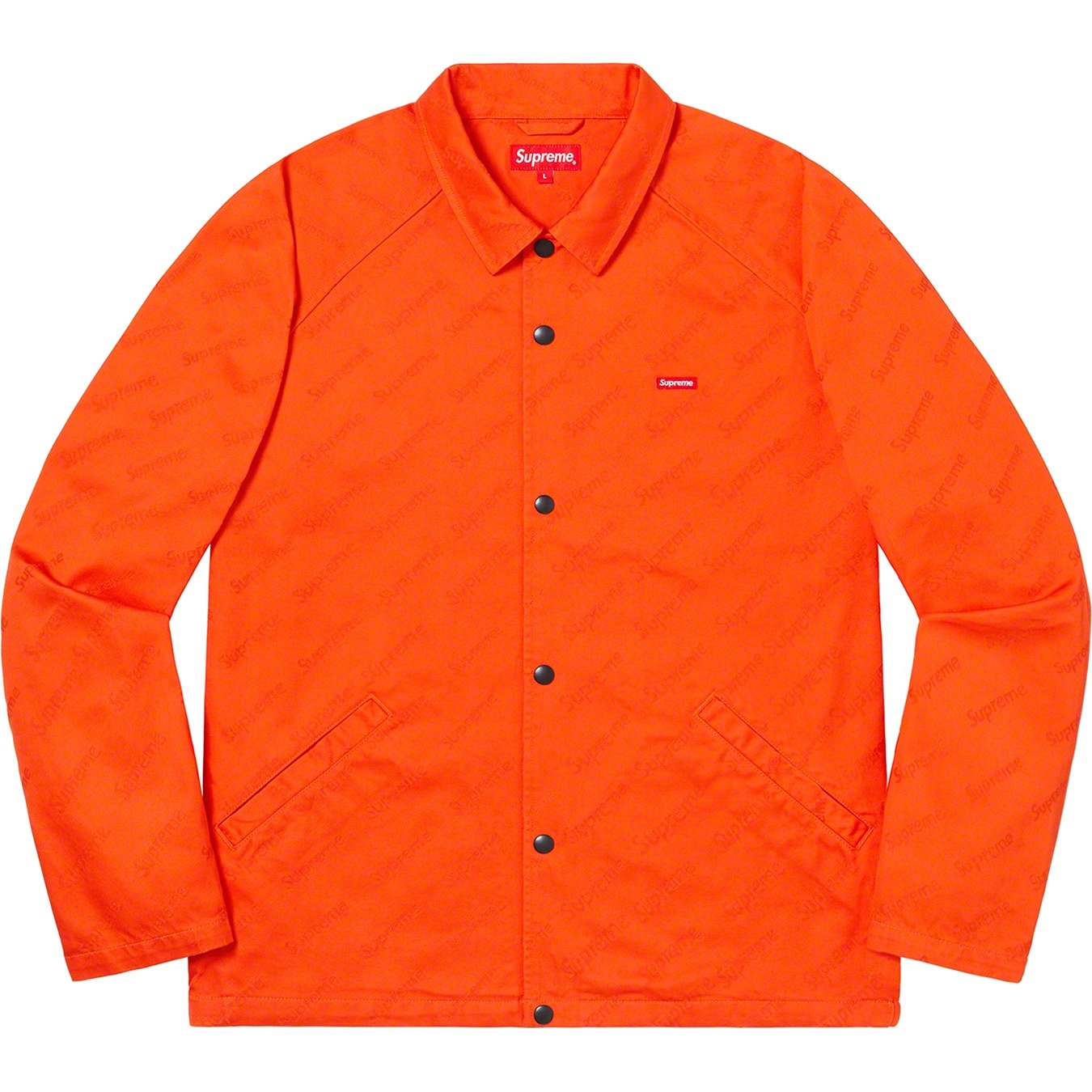 Snap Front Jacquard Logos Twill Jacket view 4